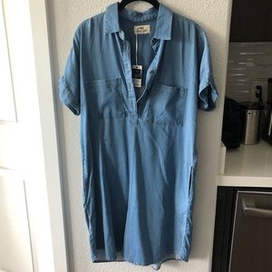 Marine Layer Daisy Chambray Tunic Dress - M
